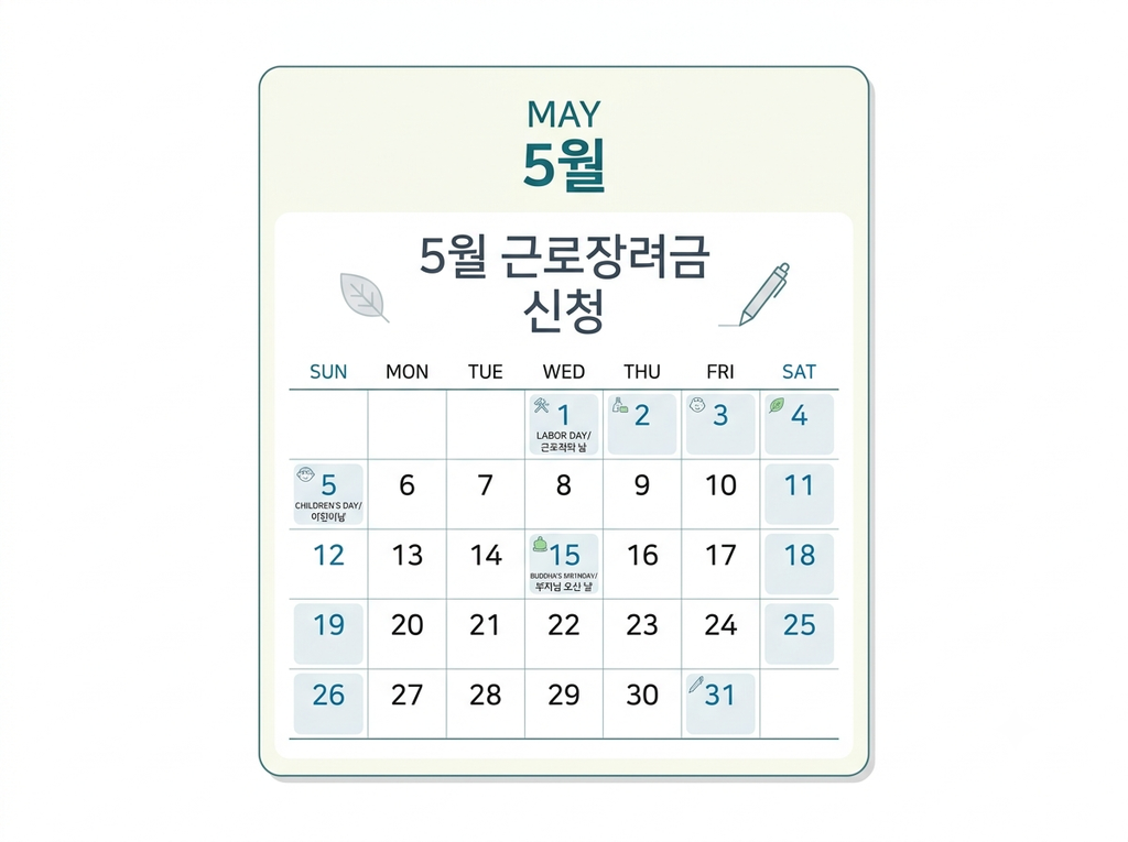 근로장려금 5월 정기신청 이미지