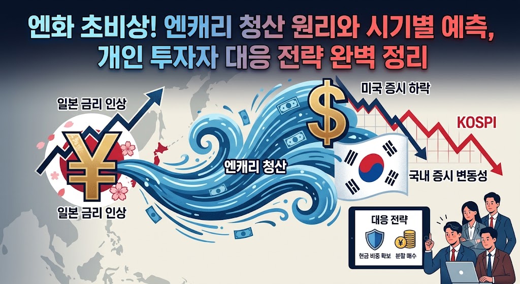 엔화 초비상 엔캐리 청산 원리와 대응 전략 인포그래픽