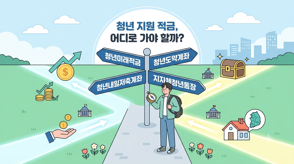 청년미래적금(한시적) 청년도약계좌 청년내일저축계좌 지자체청년통장 어느게 적합한가?